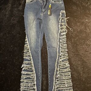 G.I.L.I. Ripped Blue Skinny Jeans